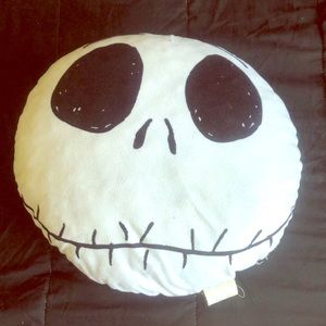 Jack Skellington face pillow